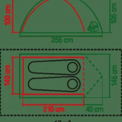 Coleman Tent Darwin 2 Plus Blackout Green-green