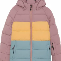 Color Kids Kids' Ski Jacket Quilt & Colorblock Woodrose