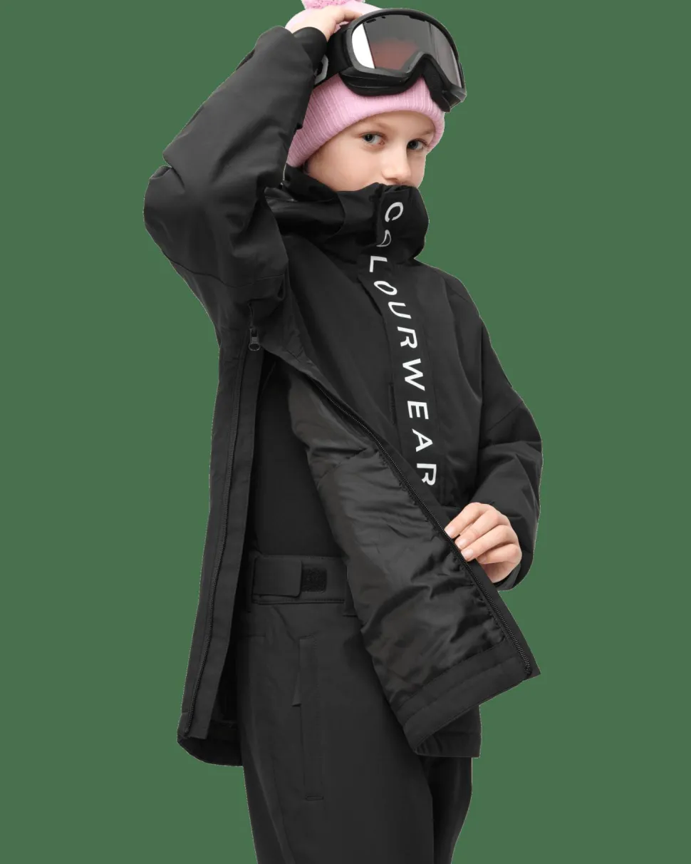 ColourWear Juniors' Signature Anorak Black
