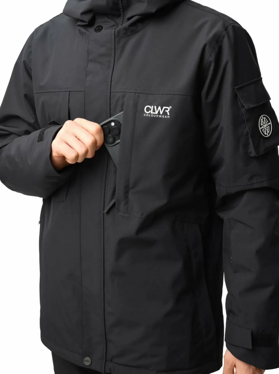 ColourWear Men's Eagle Jacket Black
