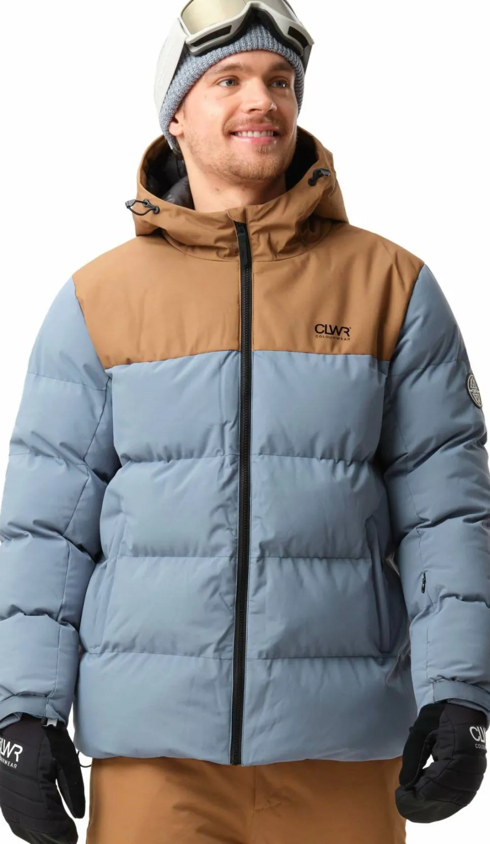 ColourWear Men's Pole Jacket Grey Blue