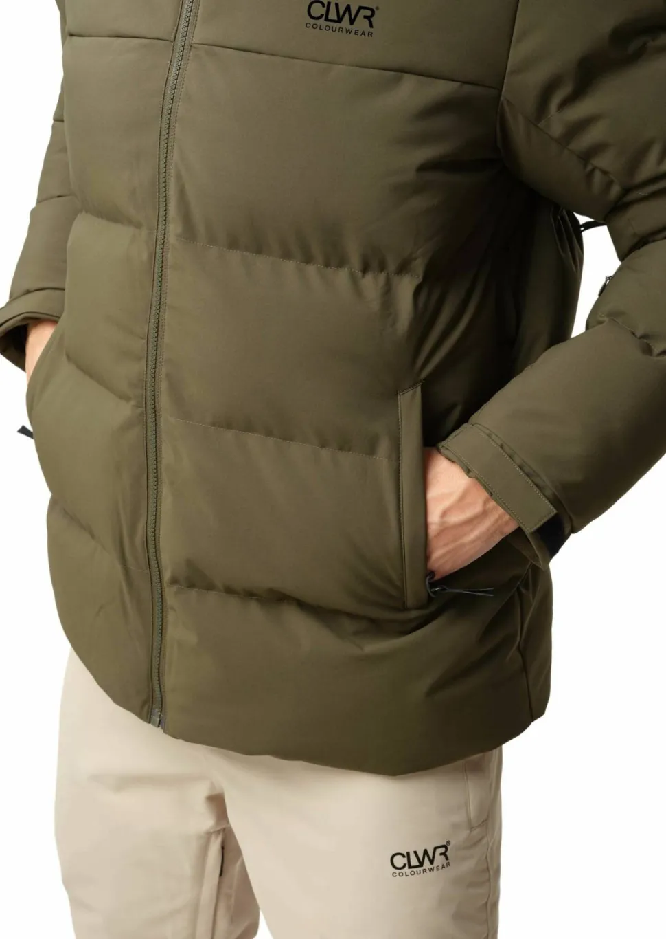 ColourWear Men's Pole Jacket Dark Olive