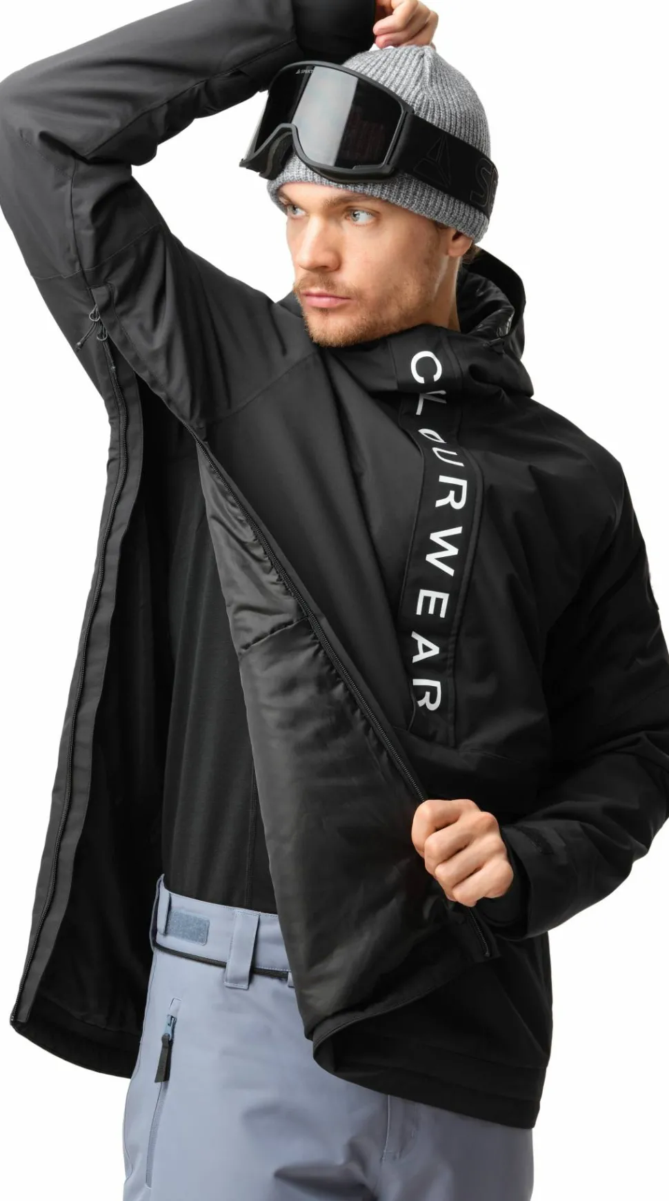 ColourWear Men's Signature Anorak Black