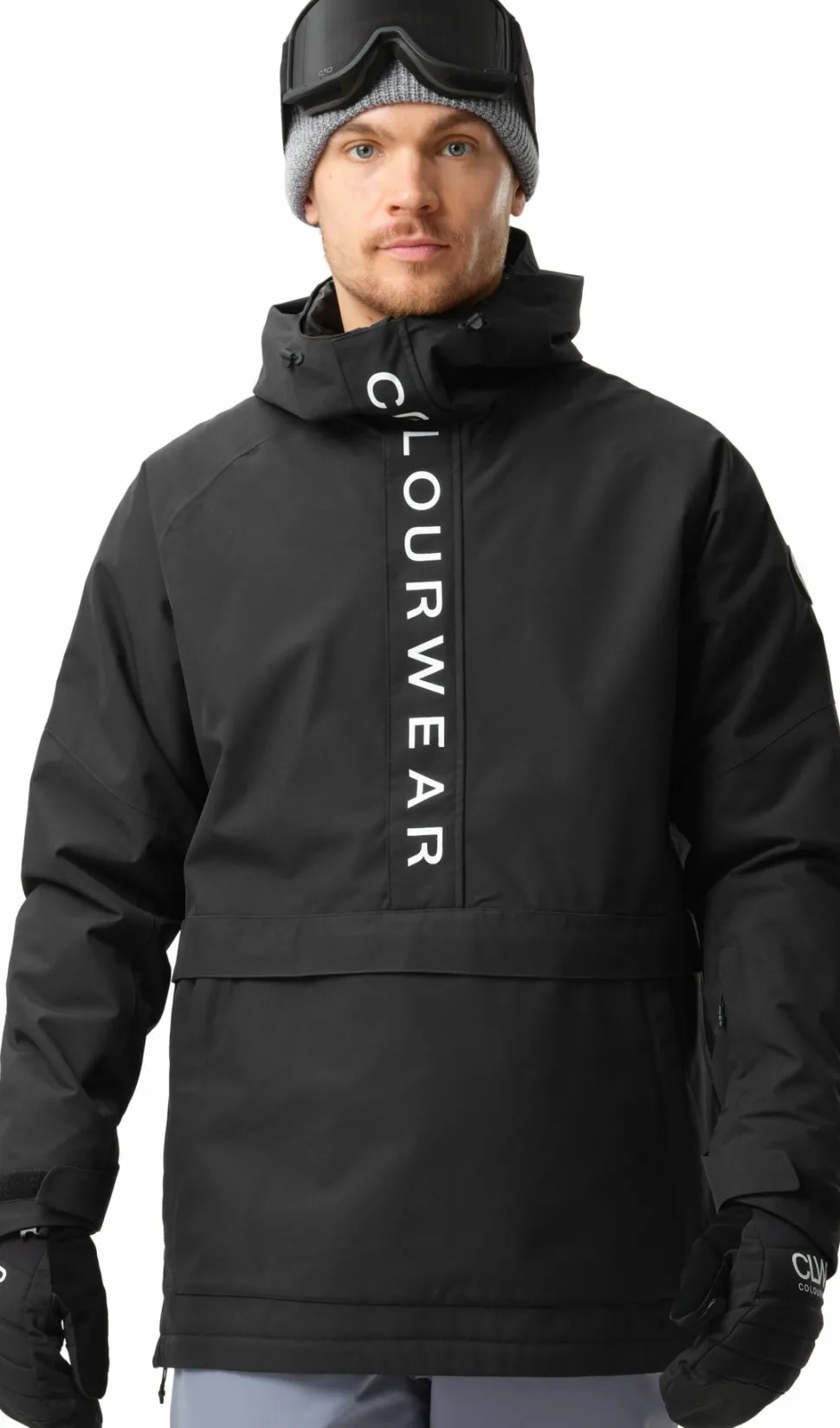ColourWear Men's Signature Anorak Black