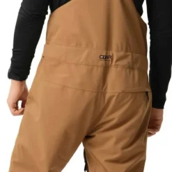 ColourWear Men's Slash Bib Pants Workwear Brown