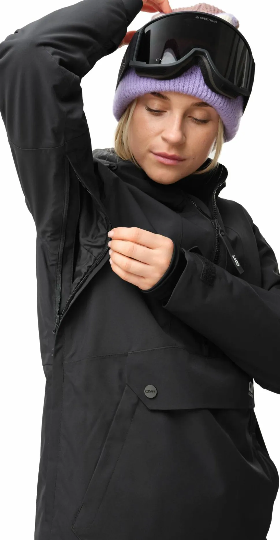 ColourWear Women's Homage Anorak 2.0 Black