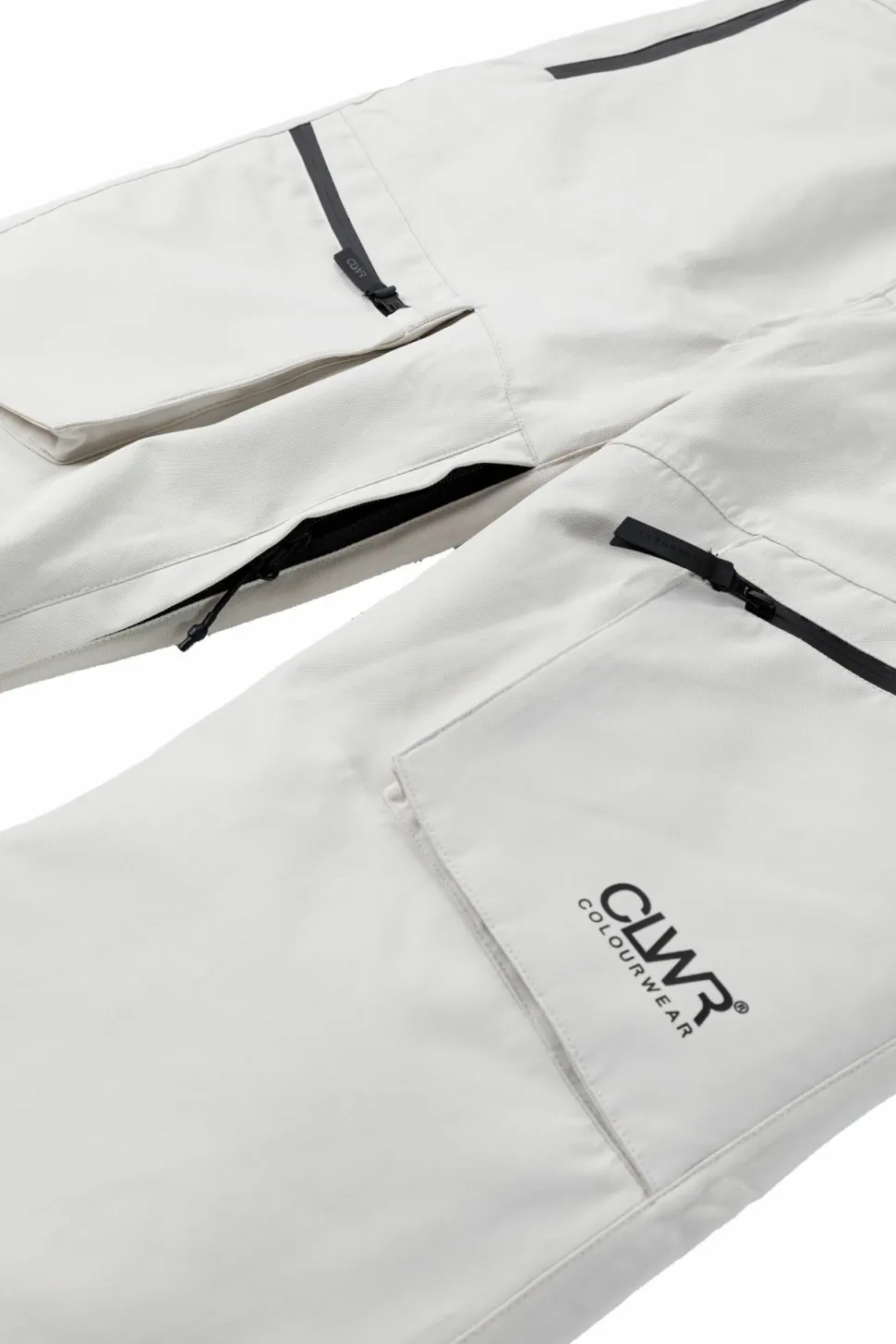 ColourWear Women's Slash Bib Pants Off-White