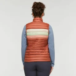 Cotopaxi Women's Fuego Down Vest Faded Brick Stripes