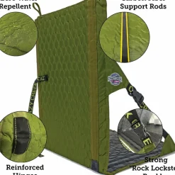 Crazy Creek Hex 2.0 Longback Chair Olive / Slate Grey