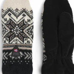 Dale of Norway Vail Polar Mittens Black/Offwhite/Sand Mel