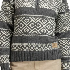 Dale of Norway Women's Rasletind Sweater Dark Charcoal/Offwhite