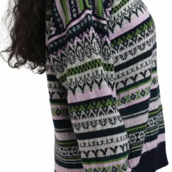 Dale of Norway Women's Utsira Sweater Marine/Pine Green/Light Charcoal