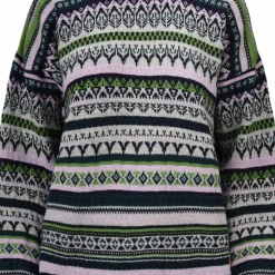 Dale of Norway Women's Utsira Sweater Marine/Pine Green/Light Charcoal