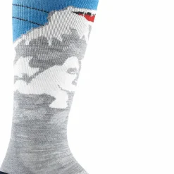 Darn Tough Men's Heady Yeti OTC Midweight With Cushion Gray