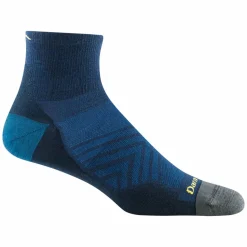 Darn Tough Men's Run Quarter Ultra-Lightweight Running Sock Eclipse