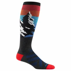 Darn Tough Men's Solstice Over-The-Calf Lightweight Ski & Snowboard Sock Charcoal