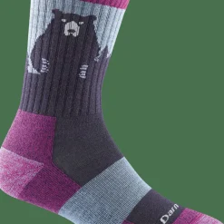 Darn Tough Women's Bear Town Micro Crew Light Cushion Purple