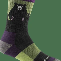 Darn Tough Women's Bear Town Micro Crew Light Cushion Lime