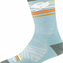 Darn Tough Women's Pacer Micro Crew Ultra-Lightweight With Cushion Glacier