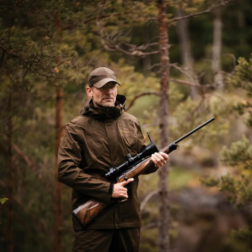 Deerhunter Men's Track Rain Jacket Canteen