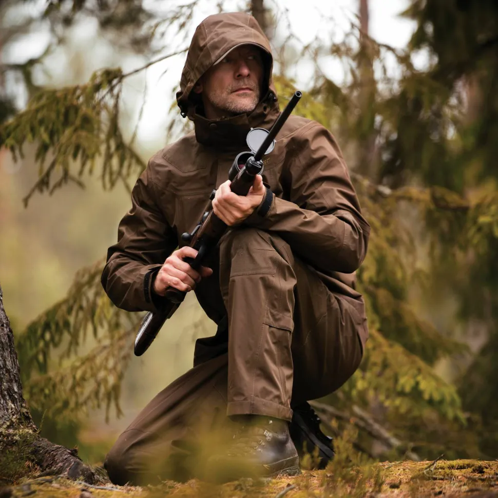 Deerhunter Men's Track Rain Jacket Canteen