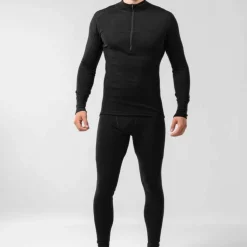 Devold Men's Lauparen Merino 190 Zip Neck Black