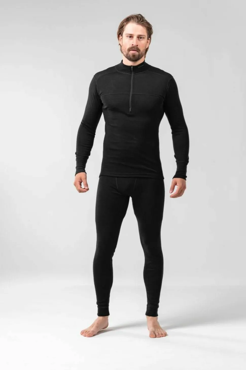 Devold Men's Lauparen Merino 190 Zip Neck Black