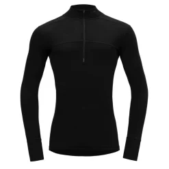 Devold Men's Lauparen Merino 190 Zip Neck Black