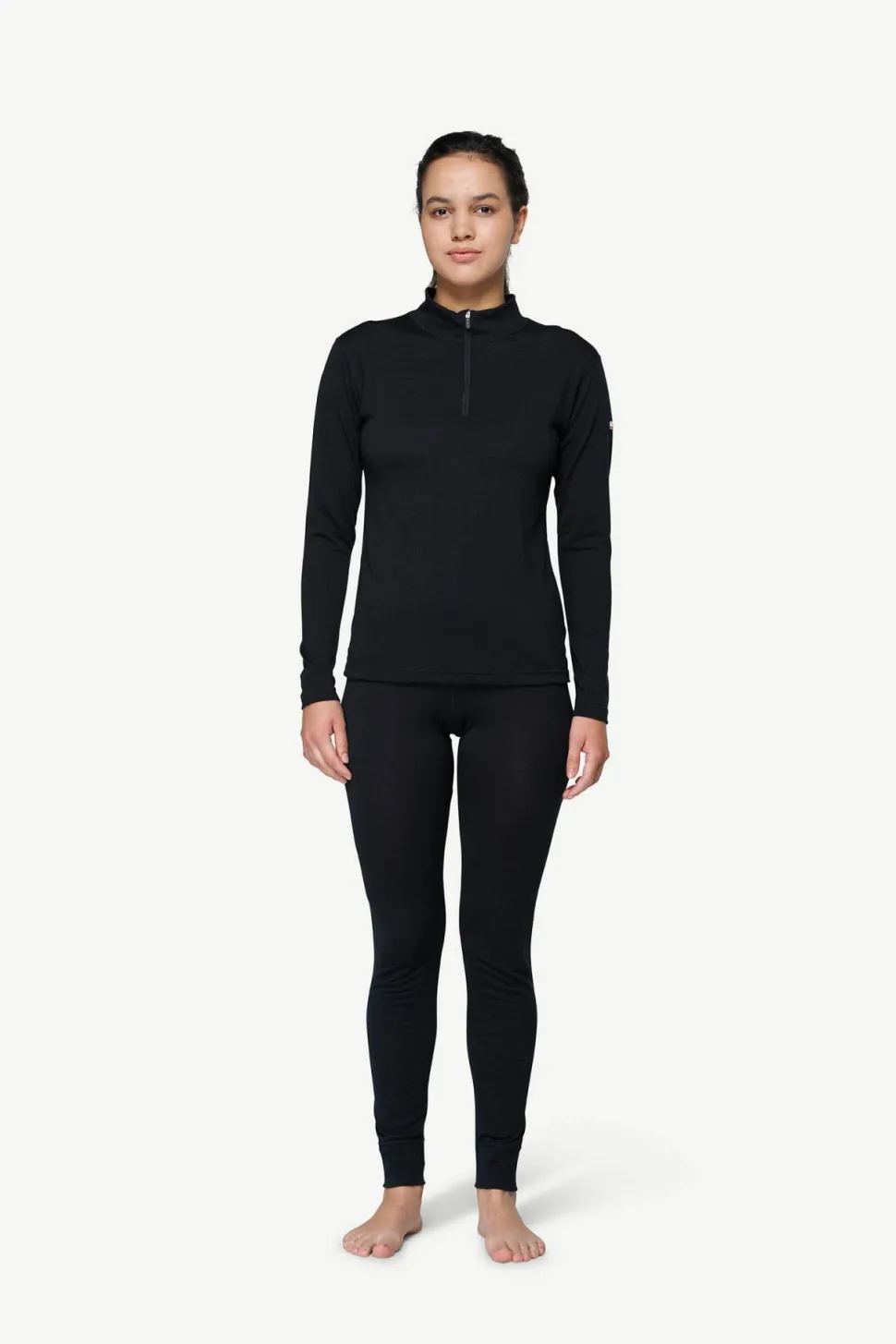 Devold Women's Breeze Plus Merino 200 Zip Neck Black