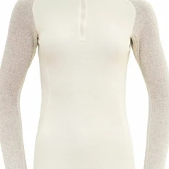 Devold Women's Duo Active Merino 205 Zip Neck Raw White
