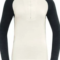 Devold Women's Expedition Merino Silk Zip Ink/offwhite