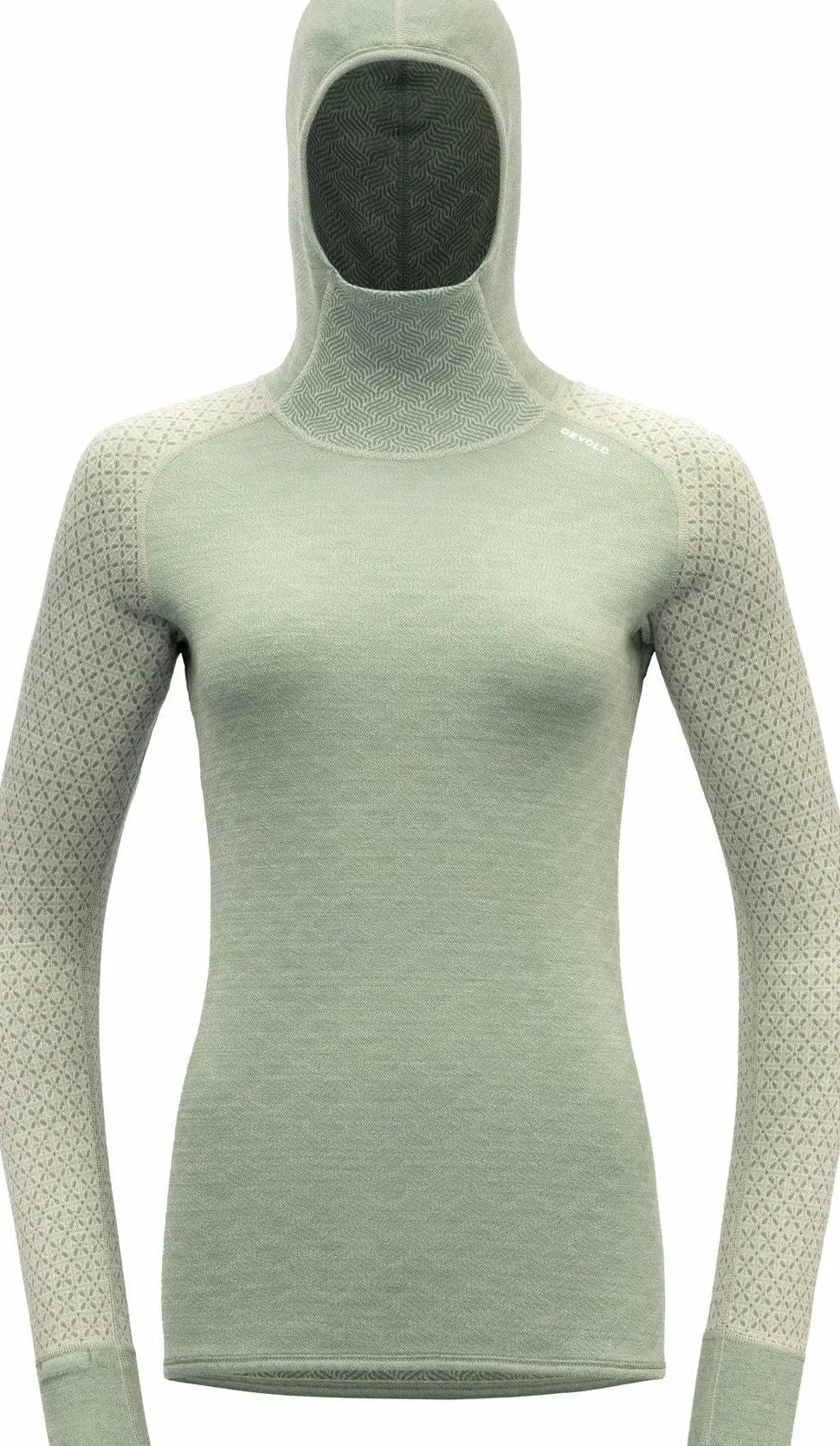 Devold Women's Kvitegga Merino 230 Hoodie Raw White