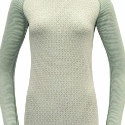Devold Women's Kvitegga Merino 230 Cross Neck Raw White