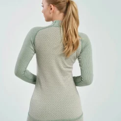 Devold Women's Kvitegga Merino 230 Cross Neck Raw White