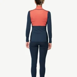 Devold Women's Lauparen Merino 190 Zip Neck Coral/Night/Ink