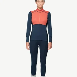 Devold Women's Lauparen Merino 190 Zip Neck Coral/Night/Ink