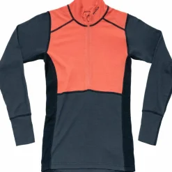 Devold Women's Lauparen Merino 190 Zip Neck Coral/Night/Ink