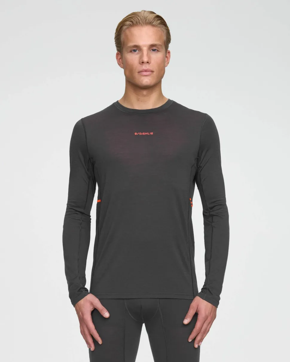 Dæhlie Men's Performance Wool Long Sleeve Obsidian