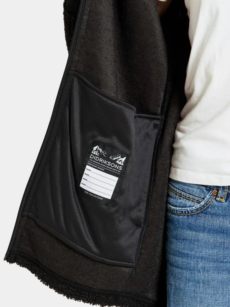 Didriksons Kids' Ampere Full Zip Long Black