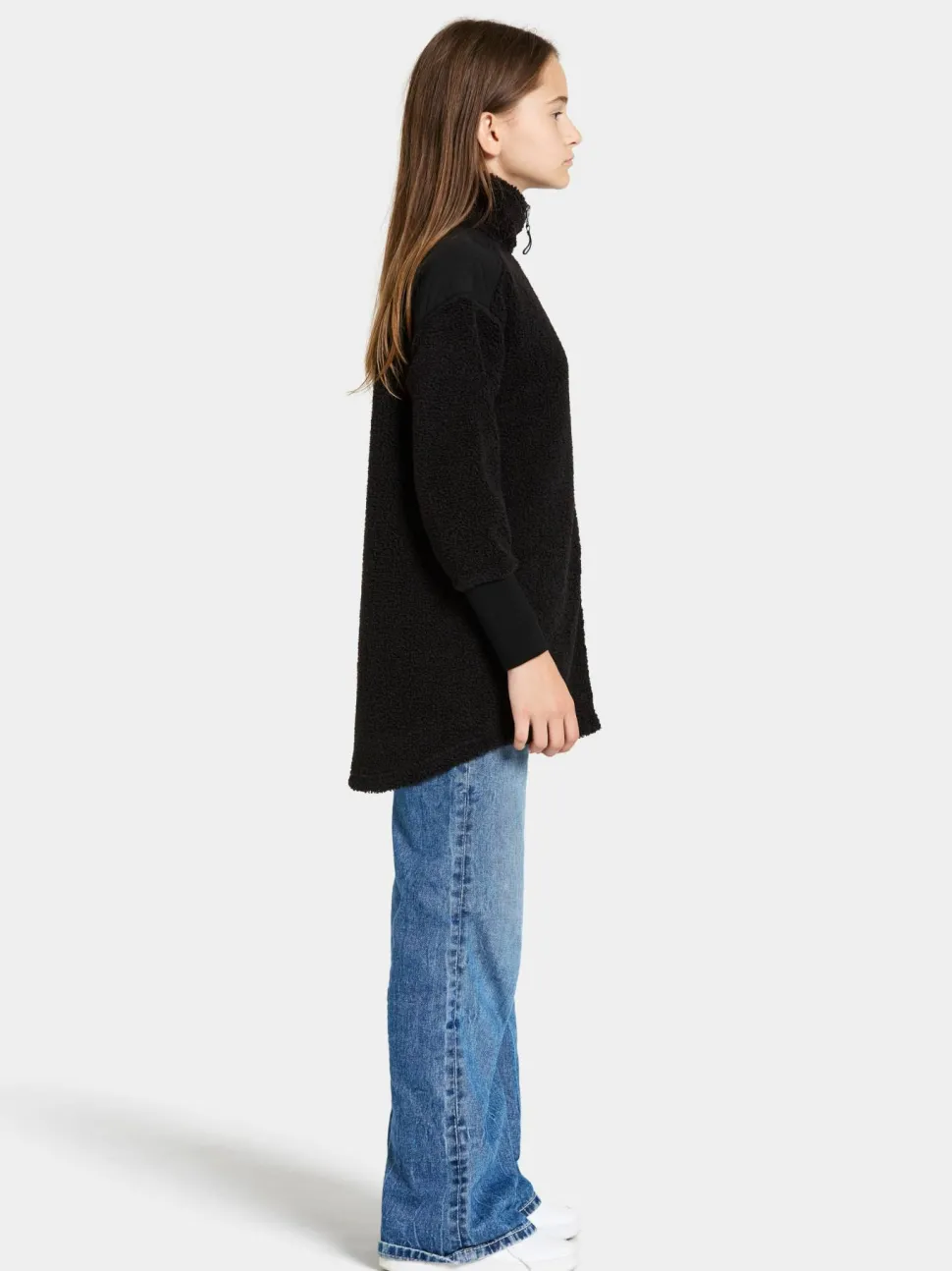 Didriksons Kids' Ampere Full Zip Long Black
