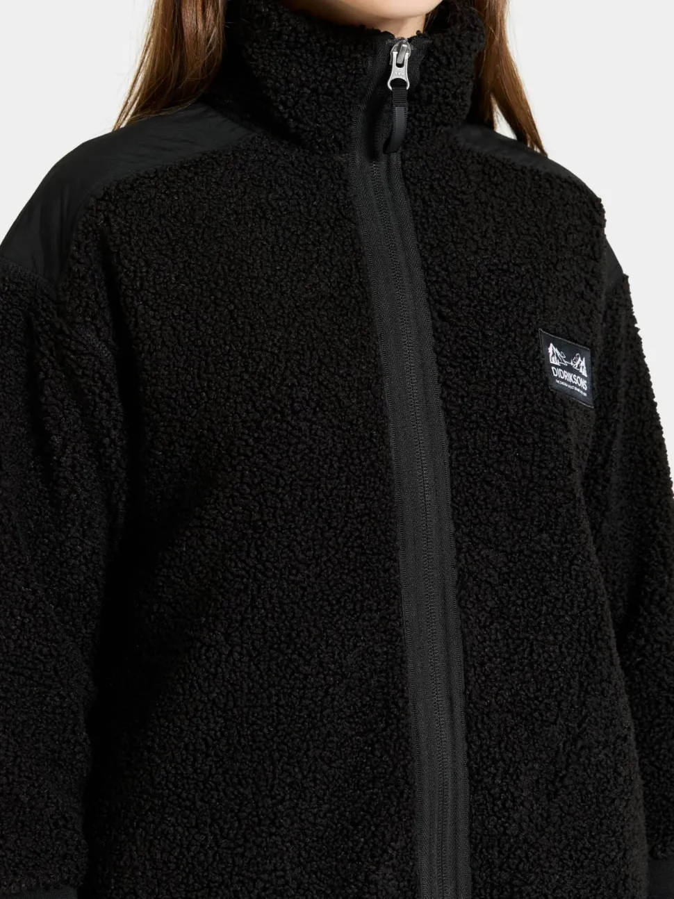 Didriksons Kids' Ampere Full Zip Long Black