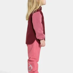 Didriksons Kids' Anten Full Zip Anemon Red