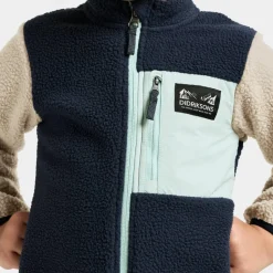 Didriksons Kids' Anten Full Zip Ocean Mint