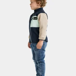 Didriksons Kids' Anten Full Zip Ocean Mint