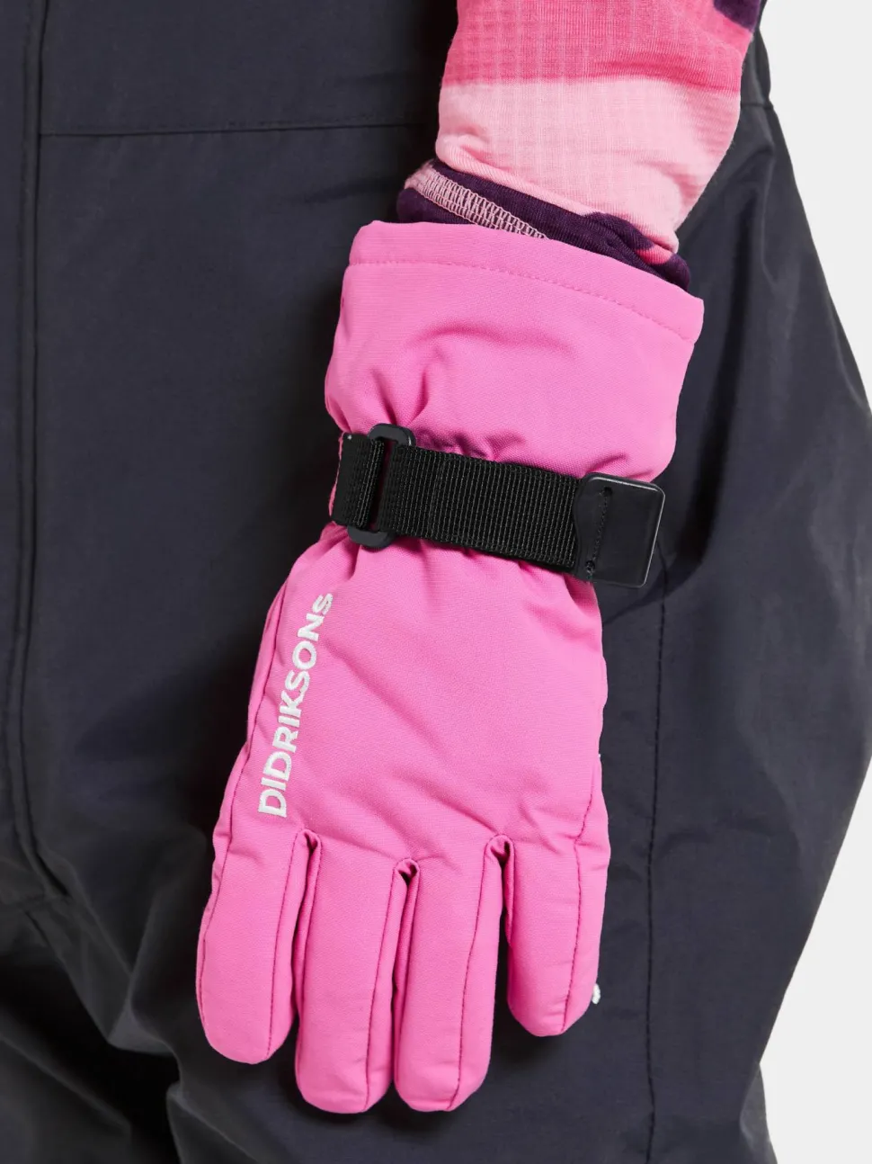 Didriksons Kids' Biggles Gloves 3 Sweet Pink