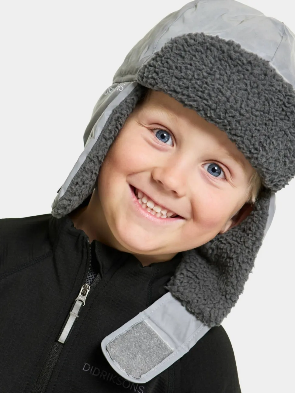 Didriksons Kids' Biggles Reflective Cap Silver