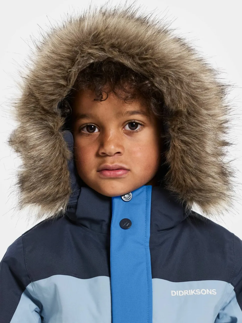 Didriksons Kids' Bjärven Coverall 4 Sapphire Blue