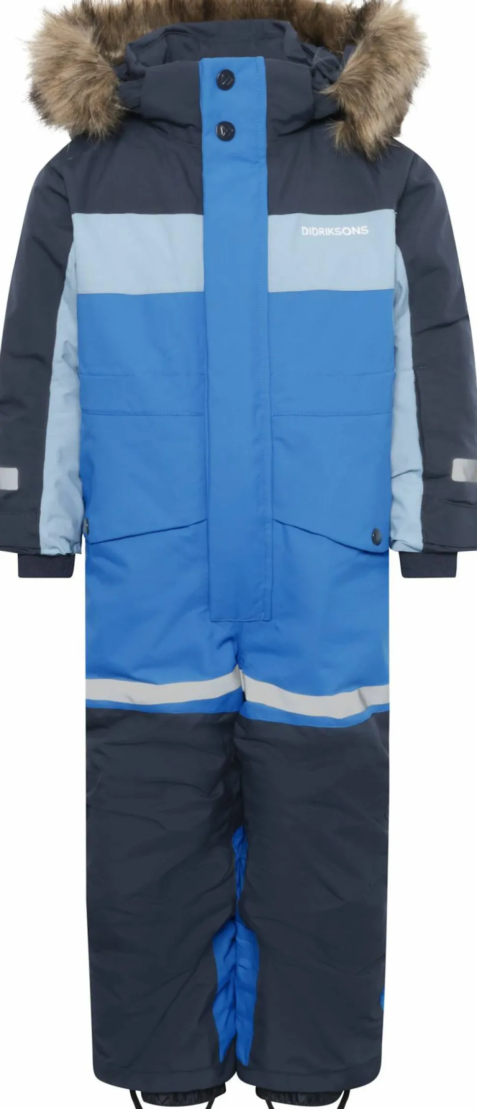 Didriksons Kids' Bjärven Coverall 4 Sapphire Blue