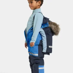 Didriksons Kids' Bjärven Coverall 4 Sapphire Blue