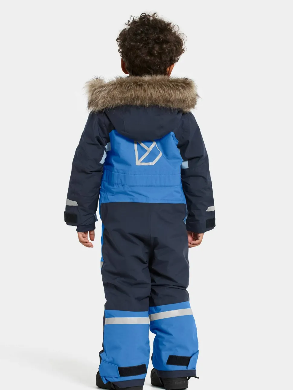 Didriksons Kids' Bjärven Coverall 4 Sapphire Blue